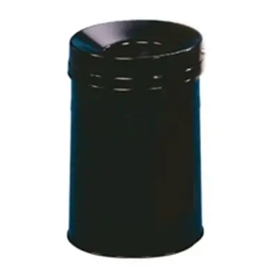 Black Waste Bin 30.9 Litre Fire Extinguishing Lid