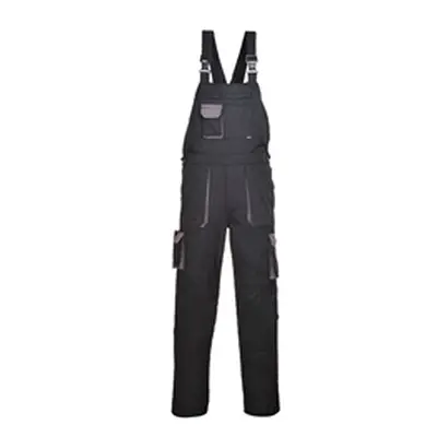 Portwest Texo Contrast Bib & Brace (Black) 4XL