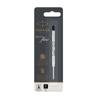 Parker Quink Ballpoint Pen Refill Fine Black Blister (12 Pack)