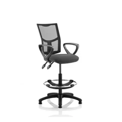 Eclipse Plus II Lever Task Operator Chair Mesh Back Charcoal Loop Arms