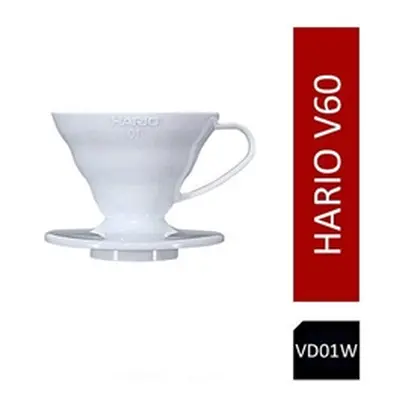 Hario V60 Plastic Coffee Dripper White - Size 01 VD-01W