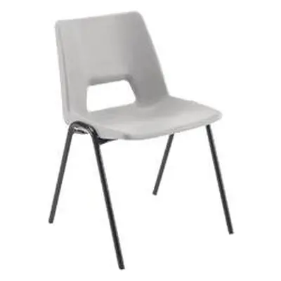 Jemini Polypropylene Stacking Grey Chair - ECOPOLYGR