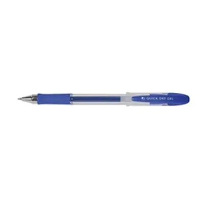 Q-Connect Quick Dry Gel Pen Medium Blue (Pack of 12) Ref KF00679