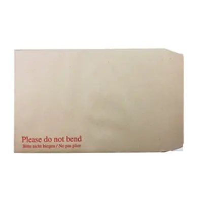 Q-Connect C4 Envelopes Board Back Peel and Seal 115gsm Manilla 125 Pk