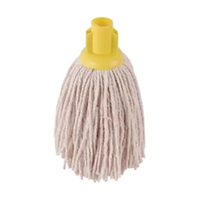 2Work 12oz PY Smooth Socket Mop Yellow (Pack of 10) 2W04302