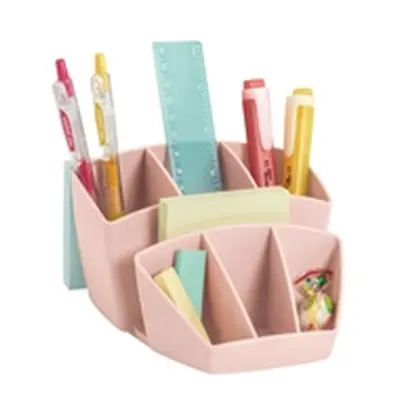 CEP Mineral Desk Tidy with 8 Sections Pink 105802681