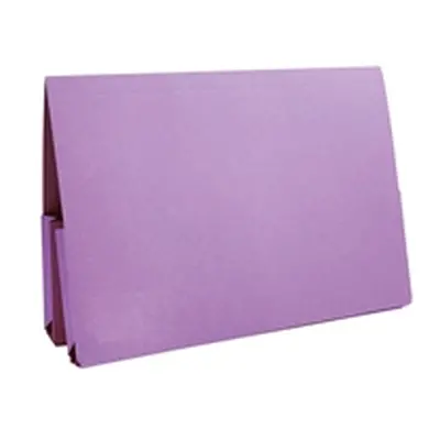 Exacompta Guildhall Double Pocket Legal Wallet Foolscap Mauve Pack 25