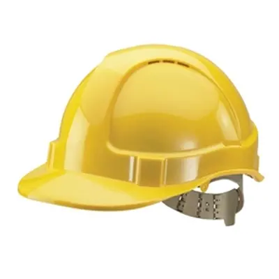 Beeswift Comfort Vented Safety Helmet ABS Shell Yellow