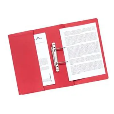 Exacompta Guildhall Transfer Spiral Pocket File Foolscap Red (Pack 25)