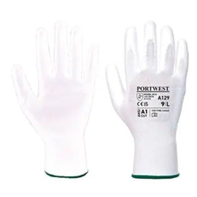 PU Palm Glove (480 pairs) (White) Medium