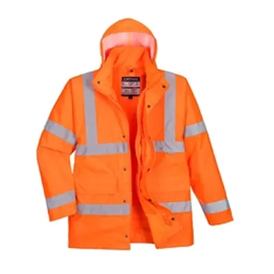 Hi-Vis 4-in-1 Traffic Jacket (Orange) 4XL