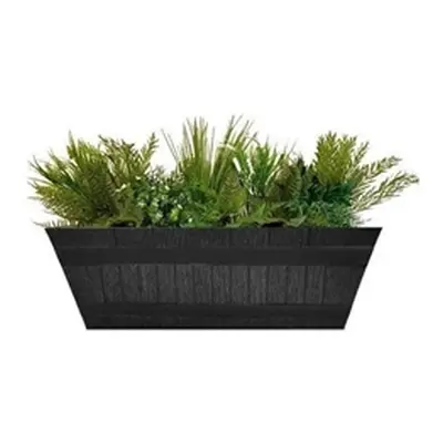 Fixtures Barrel Design Grey Trough 50.8cm x 25.4cm x 19cm