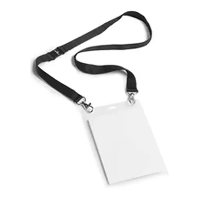 Durable A6 Name Badge with Textile Necklace (10 Pack)