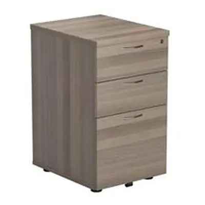 3 Drawer Under Desk Pedestal - Grey Oak - TESUDP3GO