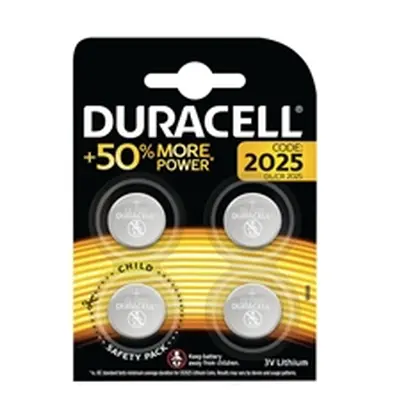 Duracell 2025 Lithium Coin Battery (4 Pack) ECR2035