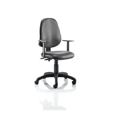 Eclipse Plus II Lever Operator Chair Bonded Leather Adjustable Arms