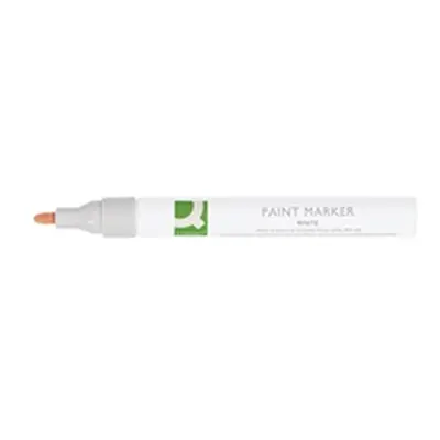 Q-Connect Paint Marker Pen Medium White (10 Pack) KF14452