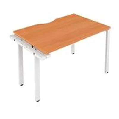 Vivace 1 Person Extension Bench 1200 x 800 - Beech CB1280COBEWH/1PX