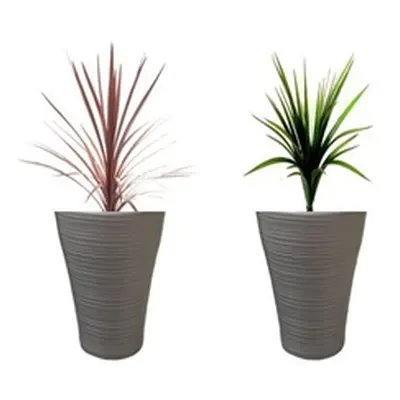 Hereford Taupe 47cm Tall Indoor or Outdoor Planter