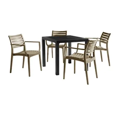 Ares Taupe Dining Set