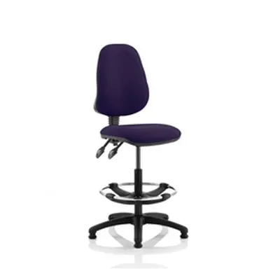 Eclipse Plus II Lever Task Operator Chair Purple With Draughtsman Kit