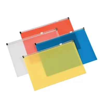 Q-Connect Document Zip Wallet A5 Assorted (20 Pack) KF16553