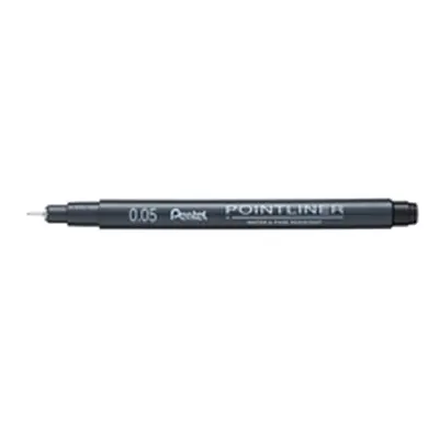 Pentel Pointliner Pigment Liner 0.05mm Black (Pack of 12) S20P-05A