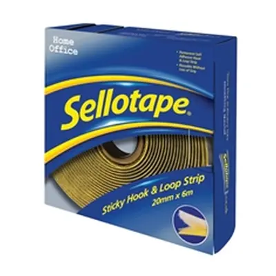 Sellotape Sticky Hook and Loop 20mmx6m Ref 1445180