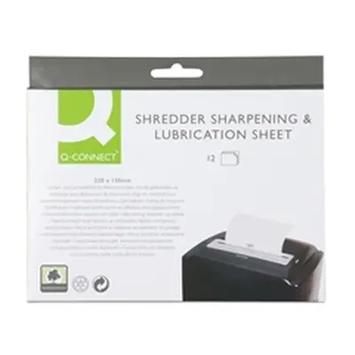 Q-Connect Shredder Sharpening and Lubrication Sheet - KF18470