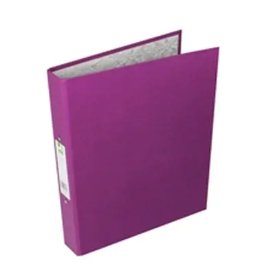 Q-Connect 2 Ring 25mm Paper Over Board Purple A4 Binder (10 Pack)