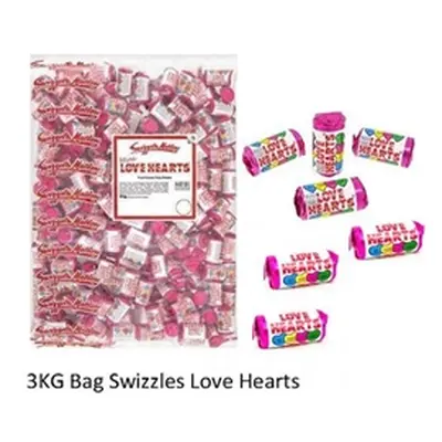 Swizzels Love Hearts Mini Rolls 3kg Bag