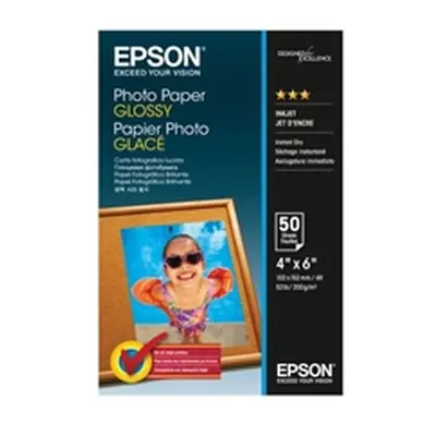 Epson Photo Paper Glossy 10x15cm 200gsm (50 Pack)