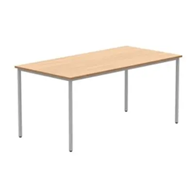 Office Rectangular Multi-Use Table 1600X800 Norwegian Beech/Silver