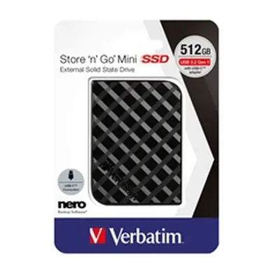 Verbatim Store n Go Mini SSD USB 3.2 512GB Black 53236