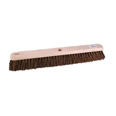 24 Inch Platform Broom with Stiff Bristles and 1400mm Handle