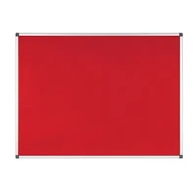 Bi-Office Maya Notice Board, Red Felt, A