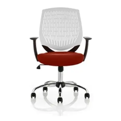 Dura White Back Bespoke Colour Seat Ginseng Chilli