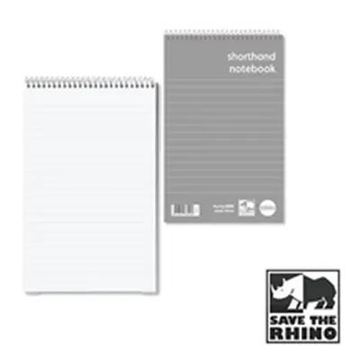 RHINO 200 x 127 Shorthand Notebook 160 Pages 8mm Lined