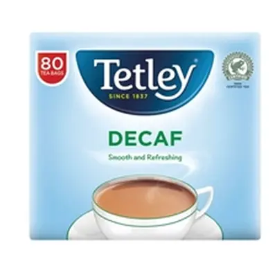 Tetley Decaffeinated Tea Bag (80 Pack) 5012X