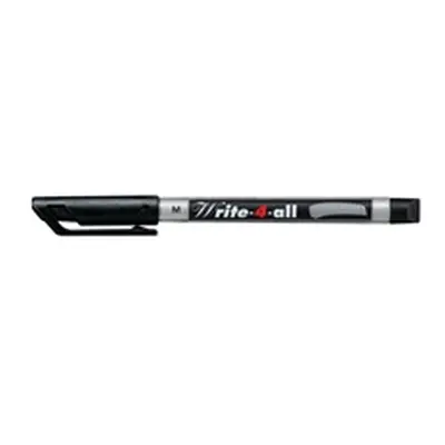 Stabilo Write-4-all Permanent Marker Medium 1.0mm Black (Pack of 10)