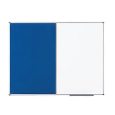 Nobo Classic Combi Blue Felt/Steel noticeboard, 900 x 600mm