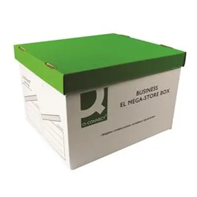 Q-Connect Green and White Mega-Store Box (Pack of 10) - KF21738