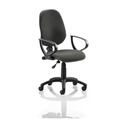 Eclipse I Lever Task Operator Chair Black With Loop Arms