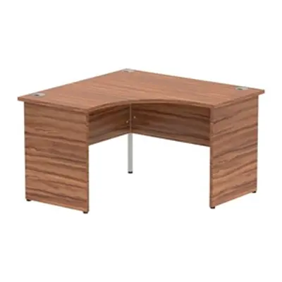 Impulse 1200mm Corner Desk Walnut Top Panel End Leg