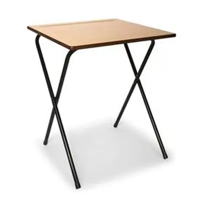 Beech MDF Edge Folding Exam Desk 600x600mm- TC66ED-PREM-720-NS