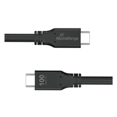 Mediarange USB Type-C Charge and Sync Cable with E-Mark Chip 3m Black