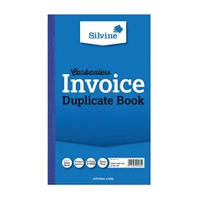 Silvine Carbonless Duplicate Invoice Book 210x127mm (6 Pack) 711-T