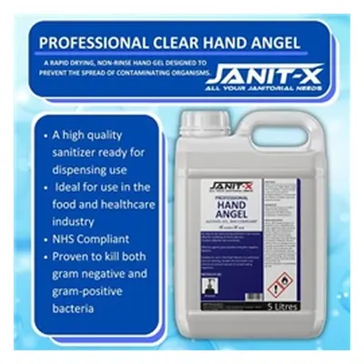 Janit-X Professional Hand Angel Sanitiser GEL 5 Litre - PACK (2)