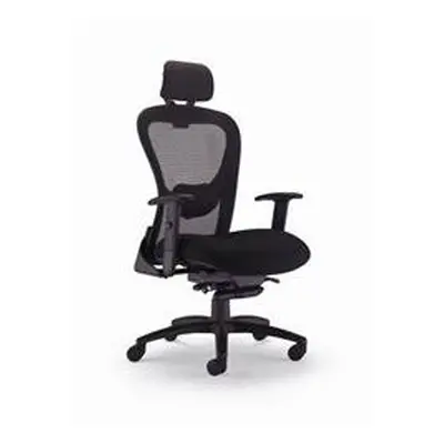 Strata High Back Chair With Seat Slide - Black - CH0735BK