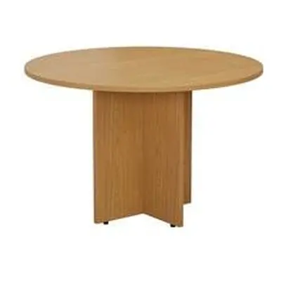 Mezzo Round Meeting Table - Oak Ref TES1100DNO